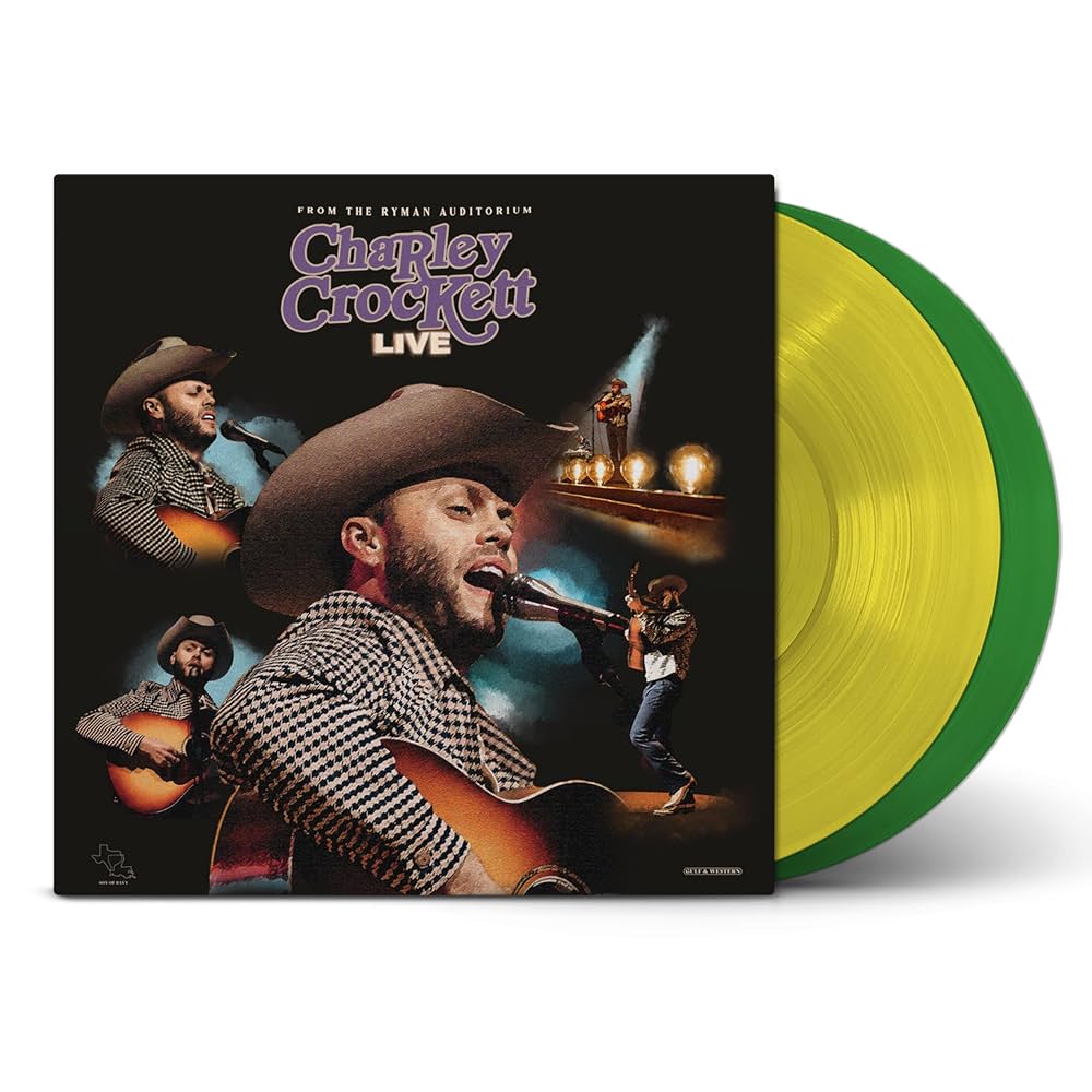 Charley Crockett Bundle - Live from the Ryman (180g 'Stained Glass' Vinyl) + $10 Cowboy (Vinyl)