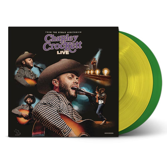 Charley Crockett Bundle - Live from the Ryman (180g 'Stained Glass' Vinyl) + $10 Cowboy (Vinyl)