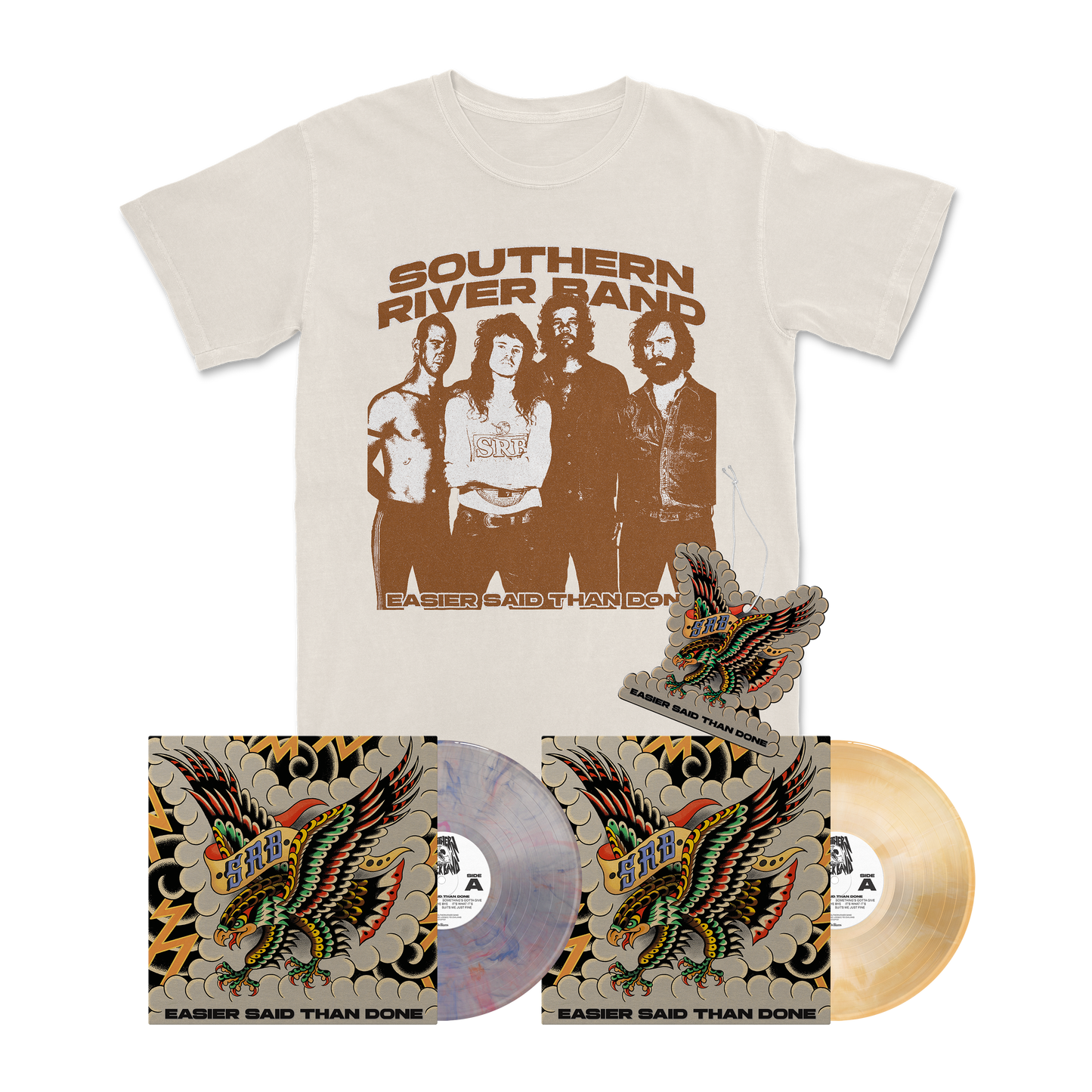 The Southern River Band - Easier Said Than Done - BUNDLE 5 - Goldeneye Vinyl + Dreamsauce Vinyl + T-Shirt Bundle [PRE-ORDER]