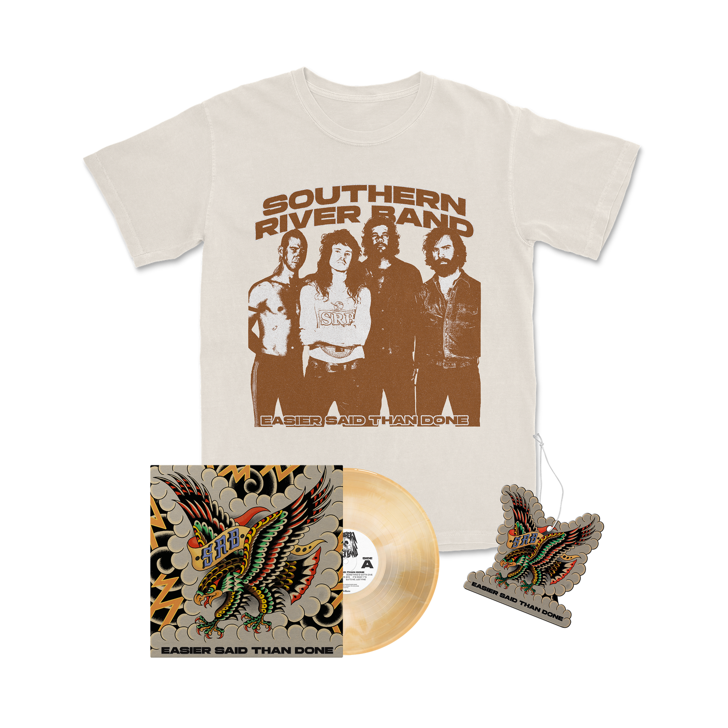 The Southern River Band - Easier Said Than Done - BUNDLE 1 - Goldeneye Vinyl + T-Shirt Bundle [PRE-ORDER]